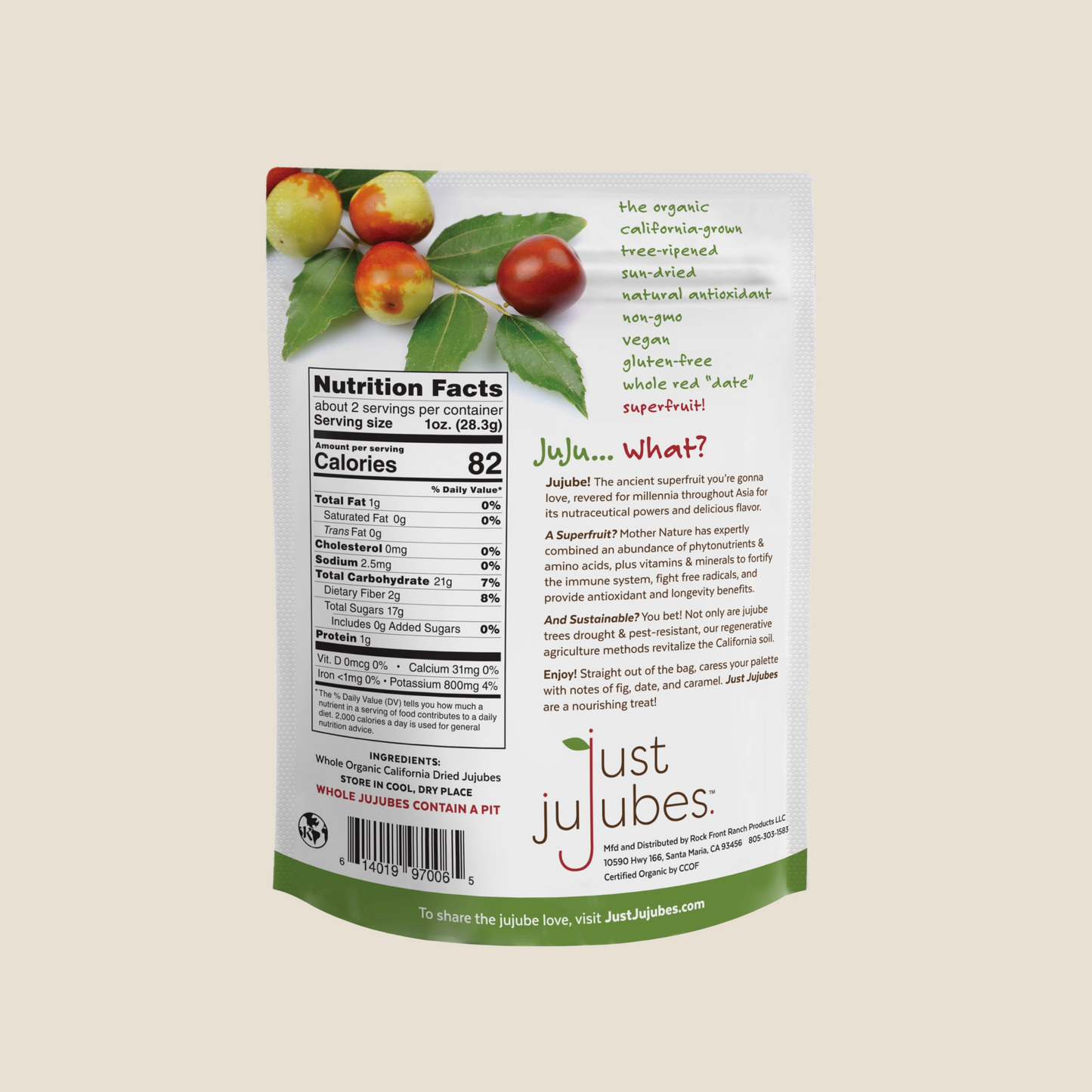 Just Jujubes Dried Whole Jujubes
