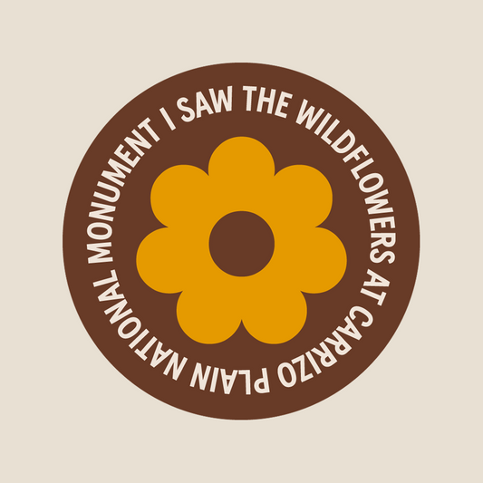 I Saw the Wildflowers Sticker
