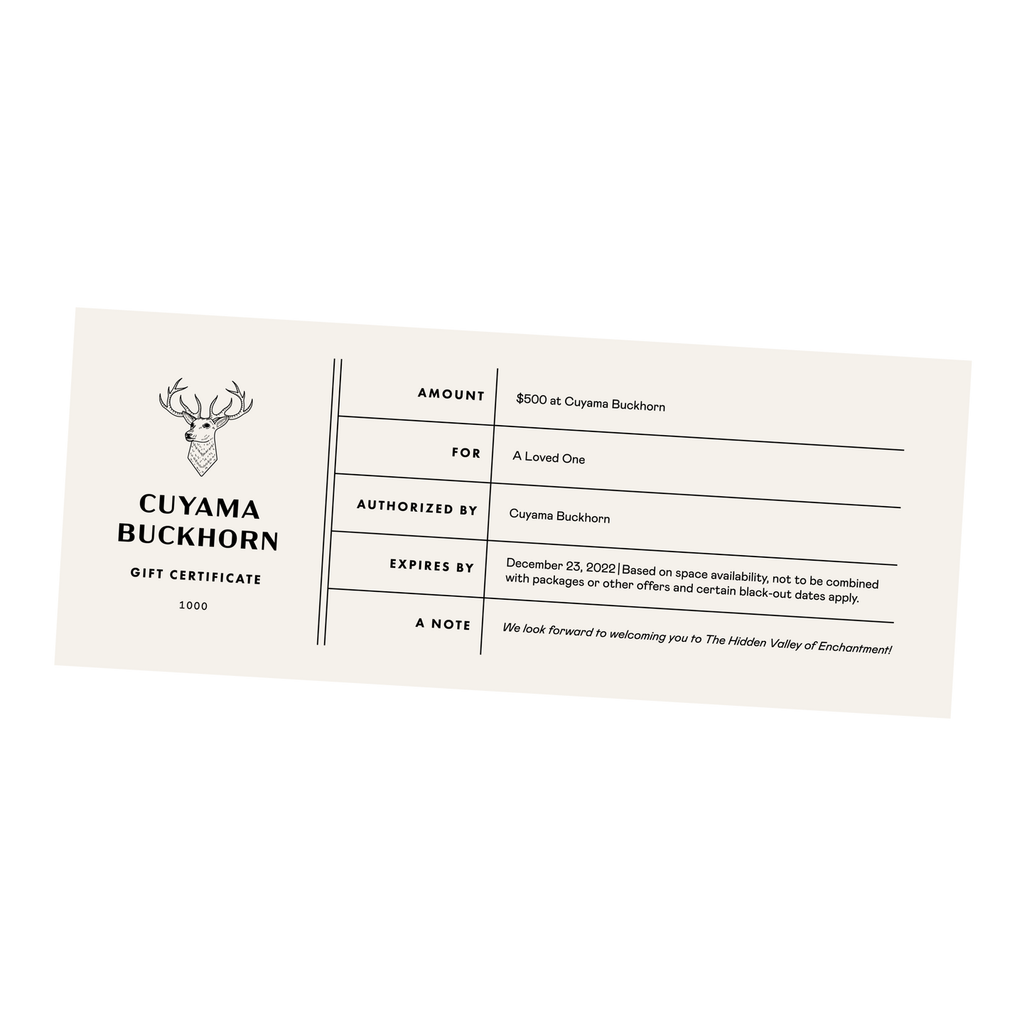 Gift Certificate