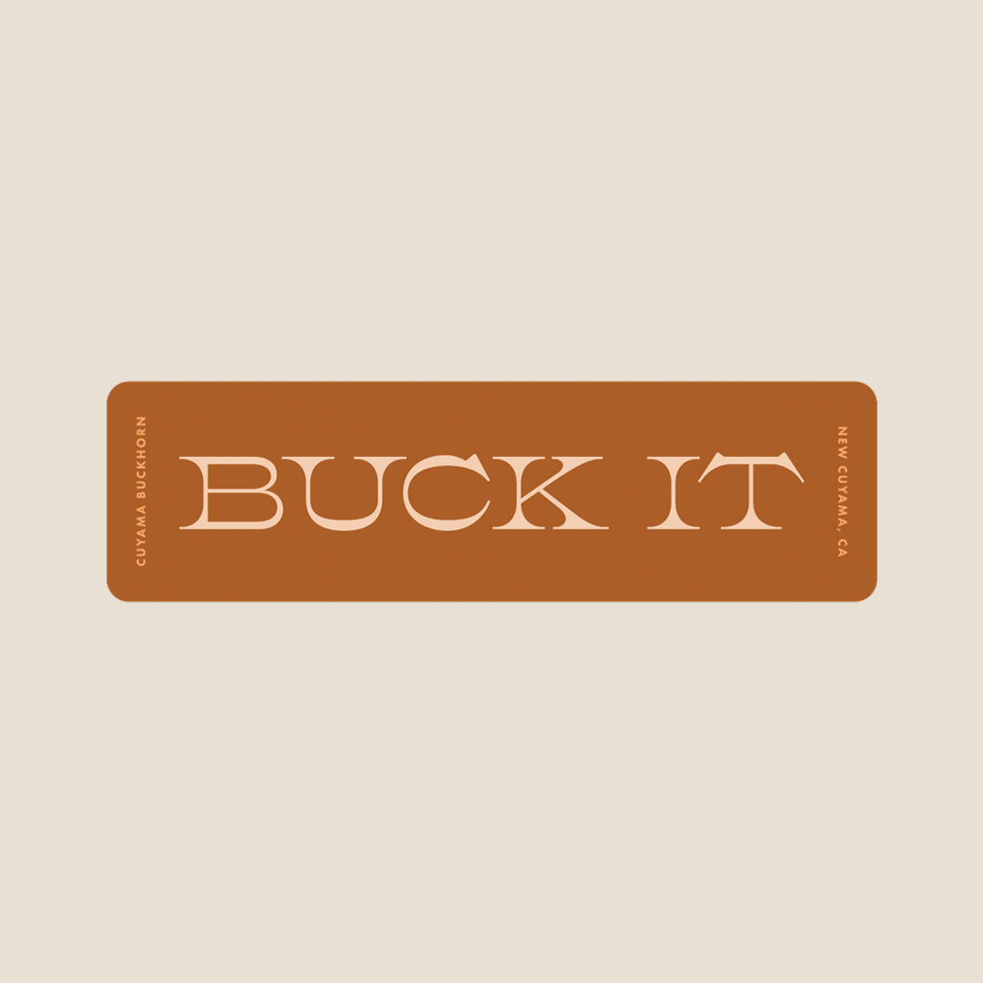 Buck It Sticker