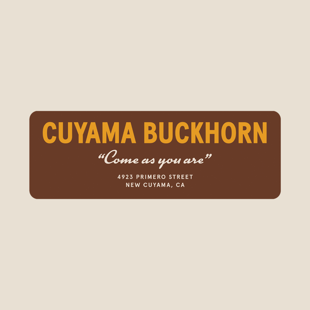 Cuyama Buckhorn Bumper Sticker