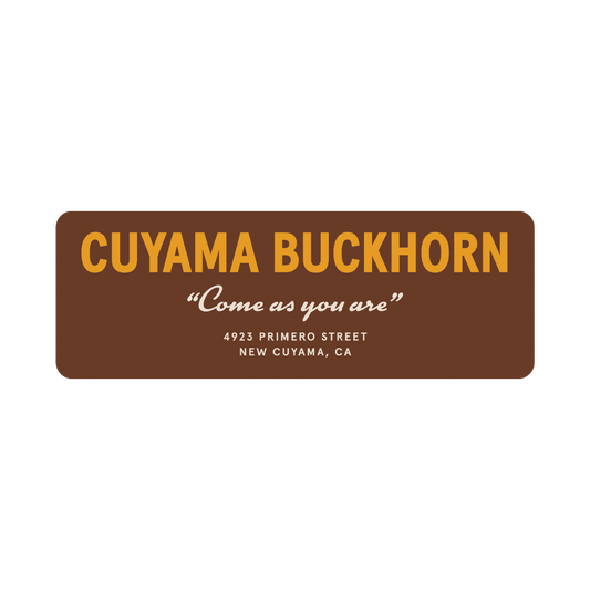 Cuyama Buckhorn Bumper Sticker